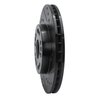 633-75000R Drilled/Slotted Brake Rotor [Black], 1990-1990 Lexus/Toyota/Scion, Position: Front Right - image 2