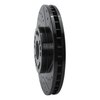 633-75005R Drilled/Slotted Brake Rotor [Black], 1992-2010 Lexus/Toyota/Scion, Position: Front Right - image 2