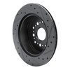 633-75006L Drilled/Slotted Brake Rotor [Black], 1992-2000 Lexus/Toyota/Scion, Position: Rear Left - image 4