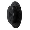 633-75007R Drilled/Slotted Brake Rotor [Black], 1998-2010 Lexus/Toyota/Scion, Position: Rear Right - image 2