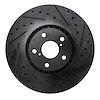 633-75011D Drilled/Slotted Brake Rotor [Black], 2006-2020 Lexus/Toyota/Scion, Position: Right Front - image 1