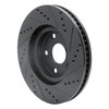 633-75013D Drilled/Slotted Brake Rotor [Black], 2006-2015 Lexus/Toyota/Scion, Position: Right Front - image 4