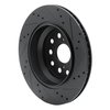 633-75018L Drilled/Slotted Brake Rotor [Black], 2007-2017 Lexus/Toyota/Scion, Position: Rear Left - image 4