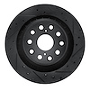 633-75022D Drilled/Slotted Brake Rotor [Black], 2007-2017 Lexus/Toyota/Scion, Position: Rear Right - image 1