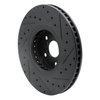 633-75023D Drilled/Slotted Brake Rotor [Black], 2007-2011 Lexus/Toyota/Scion, Position: Left Front - image 4