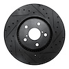 633-75024D Drilled/Slotted Brake Rotor [Black], 2007-2011 Lexus/Toyota/Scion, Position: Right Front - image 1