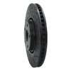 633-75024D Drilled/Slotted Brake Rotor [Black], 2007-2011 Lexus/Toyota/Scion, Position: Right Front - image 2