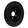 633-75027D Drilled/Slotted Brake Rotor [Black], 2009-2011 Lexus/Toyota/Scion, Position: Left Front - image 4