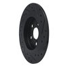 633-75029L Drilled/Slotted Brake Rotor [Black], 2011-2017 Lexus/Toyota/Scion, Position: Rear Left - image 4