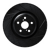 633-75030D Drilled/Slotted Brake Rotor [Black], 2010-2017 Lexus/Toyota/Scion, Position: Left Front - image 1