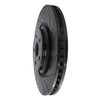 633-75030D Drilled/Slotted Brake Rotor [Black], 2010-2017 Lexus/Toyota/Scion, Position: Left Front - image 2