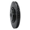 633-75031D Drilled/Slotted Brake Rotor [Black], 2010-2017 Lexus/Toyota/Scion, Position: Right Front - image 2