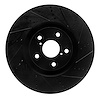 633-75033D Drilled/Slotted Brake Rotor [Black], 2011-2020 Lexus/Toyota/Scion, Position: Right Front - image 1