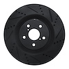 633-75034D Drilled/Slotted Brake Rotor [Black], 2013-2020 Lexus/Toyota/Scion, Position: Left Front - image 1