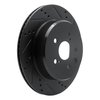 633-75036R Drilled/Slotted Brake Rotor [Black], 2013-2020 Lexus/Toyota/Scion, Position: Rear Right - image 2