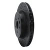 633-75040D Drilled/Slotted Brake Rotor [Black], Fits Select Lexus/Toyota/Scion, Position: Rear Left - image 2