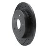 633-75041L Drilled/Slotted Brake Rotor [Black], Fits Select Lexus/Toyota/Scion, Position: Rear Left - image 2