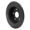 633-75041L Drilled/Slotted Brake Rotor [Black], Fits Select Lexus/Toyota/Scion, Position: Rear Left - image 4