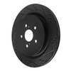 633-75042R Drilled/Slotted Brake Rotor [Black], Fits Select Lexus/Toyota/Scion, Position: Rear Right - image 2