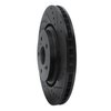 633-75043R Drilled/Slotted Brake Rotor [Black], Fits Select Lexus/Toyota/Scion, Position: Front Right - image 2
