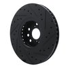 633-75052D Drilled/Slotted Brake Rotor [Black], 2006-2020 Lexus/Toyota/Scion, Position: Left Front - image 4