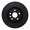 633-75054D Drilled/Slotted Brake Rotor [Black], Fits Select Lexus/Toyota/Scion, Position: Left Front - image 1