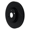 633-75054D Drilled/Slotted Brake Rotor [Black], Fits Select Lexus/Toyota/Scion, Position: Left Front - image 2