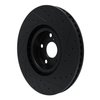 633-75054D Drilled/Slotted Brake Rotor [Black], Fits Select Lexus/Toyota/Scion, Position: Left Front - image 4
