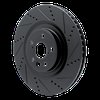 633-75057D Drilled/Slotted Brake Rotor [Black], Fits Select Lexus/Toyota/Scion, Position: Right Front - image 2