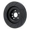 633-75058D Drilled/Slotted Brake Rotor [Black], Fits Select Lexus/Toyota/Scion, Position: Left Front - image 4
