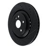 633-75066R Front Right Brake Rotor, Drilled and Slotted, Black 2023-2023 Lexus Rx350H, Rx350, 2023-2023 Lexus Rx350, Rx350H - image 2