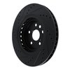 633-75066R Front Right Brake Rotor, Drilled and Slotted, Black 2023-2023 Lexus Rx350H, Rx350, 2023-2023 Lexus Rx350, Rx350H - image 4