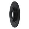 633-76001L Drilled/Slotted Brake Rotor [Black], 1975-1979 Lexus/Toyota/Scion, Position: Front Left - image 2