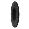 633-76001L Drilled/Slotted Brake Rotor [Black], 1975-1979 Lexus/Toyota/Scion, Position: Front Left - image 4