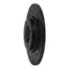 633-76001R Drilled/Slotted Brake Rotor [Black], 1975-1979 Lexus/Toyota/Scion, Position: Front Right - image 2