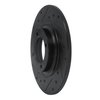 633-76004L Drilled/Slotted Brake Rotor [Black], 1981-1984 Lexus/Toyota/Scion, Position: Front Left - image 2