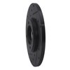 633-76008L Drilled/Slotted Brake Rotor [Black], 1979-1981 Lexus/Toyota/Scion, Position: Front Left - image 2