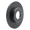 633-76009R Drilled/Slotted Brake Rotor [Black], 1972-1982 Lexus/Toyota/Scion, Position: Front Right - image 2