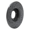 633-76009R Drilled/Slotted Brake Rotor [Black], 1972-1982 Lexus/Toyota/Scion, Position: Front Right - image 4