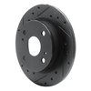 633-76012L Drilled/Slotted Brake Rotor [Black], 1979-1981 Lexus/Toyota/Scion, Position: Rear Left - image 2