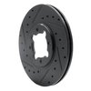 633-76013L Drilled/Slotted Brake Rotor [Black], 1982-1985 Lexus/Toyota/Scion, Position: Front Left - image 2
