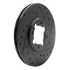 633-76013R Drilled/Slotted Brake Rotor [Black], 1982-1985 Lexus/Toyota/Scion, Position: Front Right - image 2