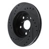 633-76016R Drilled/Slotted Brake Rotor [Black], 1983-1986 Lexus/Toyota/Scion, Position: Front Right - image 4