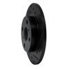 633-76017R Drilled/Slotted Brake Rotor [Black], 1983-1990 Lexus/Toyota/Scion, Position: Front Right - image 2
