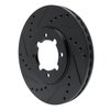 633-76018L Drilled/Slotted Brake Rotor [Black], 1983-1984 Lexus/Toyota/Scion, Position: Front Left - image 2