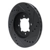 633-76018L Drilled/Slotted Brake Rotor [Black], 1983-1984 Lexus/Toyota/Scion, Position: Front Left - image 4