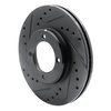 633-76024L Drilled/Slotted Brake Rotor [Black], 1984-1987 Lexus/Toyota/Scion, Position: Front Left - image 2