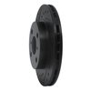 633-76026R Drilled/Slotted Brake Rotor [Black], 1986-1989 Lexus/Toyota/Scion, Position: Front Right - image 2