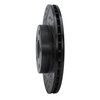633-76027L Drilled/Slotted Brake Rotor [Black], 1986-1989 Lexus/Toyota/Scion, Position: Front Left - image 2