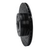 633-76028R Drilled/Slotted Brake Rotor [Black], 1986-1992 Lexus/Toyota/Scion, Position: Front Right - image 2